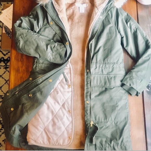 •H&M• 3-in-1 Fur Lined LOGG Hooded Parka Jacket - Picture 2 of 8